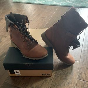 NIB Teva Lace Up Boots